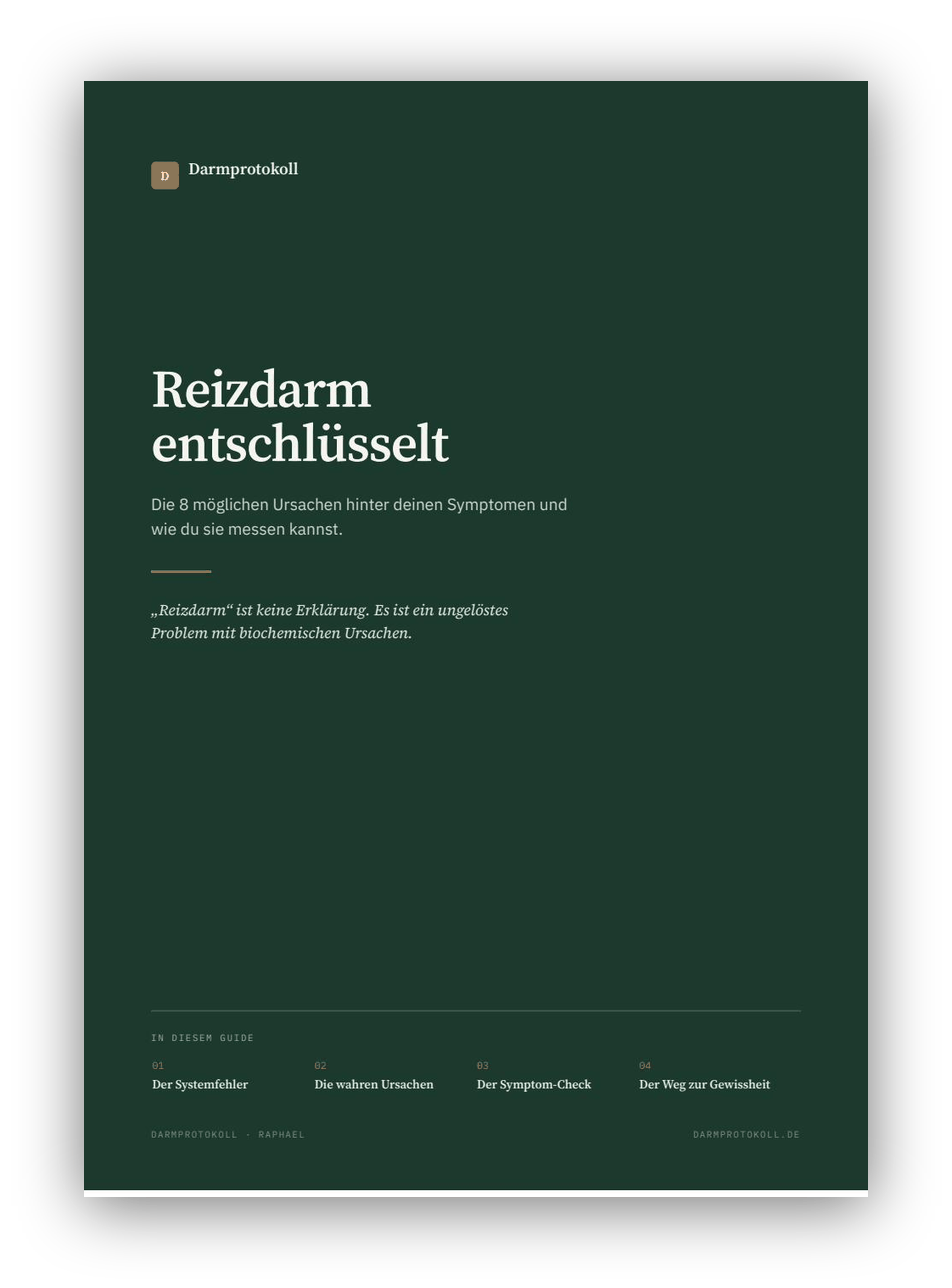 Reizdarm entschlüsselt – Titelseite des kostenlosen PDF-Guides